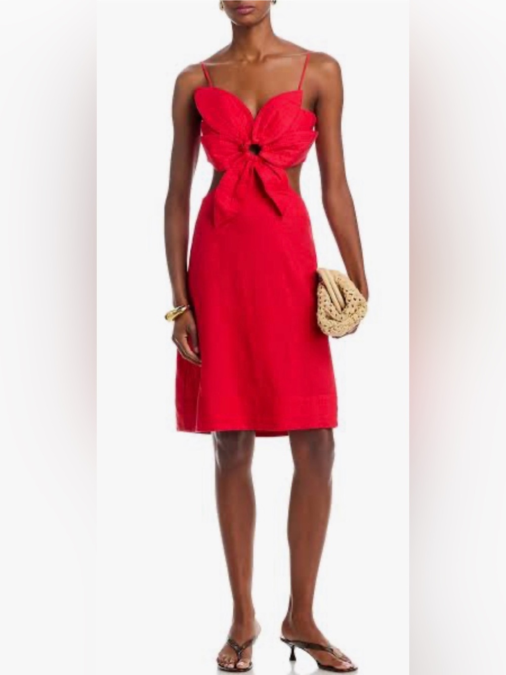 FARM Rio Red Flower Dress - Picture 2 of 9